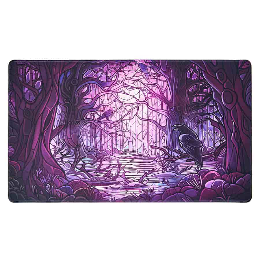 Stained Glass Collection Playmat (7 options) Supplies Arcane Fortress PM Decaying Swamp