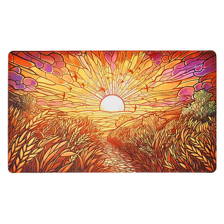 Stained Glass Collection Playmat (7 options) Supplies Arcane Fortress PM Golden Plains