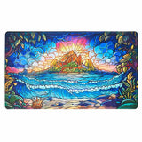 Stained Glass Collection Playmat (7 options) Supplies Arcane Fortress PM Hidden Island