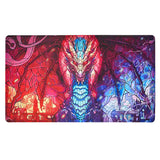Stained Glass Collection Playmat (7 options) Supplies Arcane Fortress PM Fire & Ice Dragon