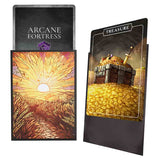 Arcane Fortress Stained Glass Matte Sleeves 100ct (7 Options) Supplies Arcane Fortress DP Golden Plains