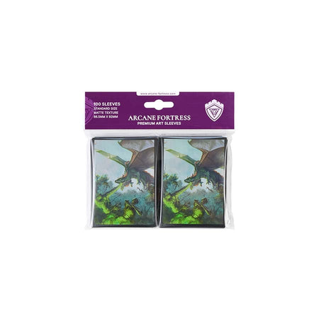 Year of the Dragon Collection Matte Sleeves 100ct (6 Options) Supplies Arcane Fortress DP Nature's Retribution