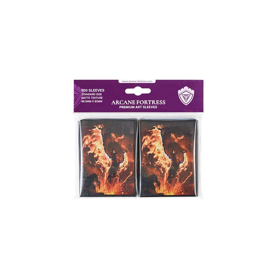 Year of the Dragon Collection Matte Sleeves 100ct (6 Options) Supplies Arcane Fortress DP Volcanic Rebirth