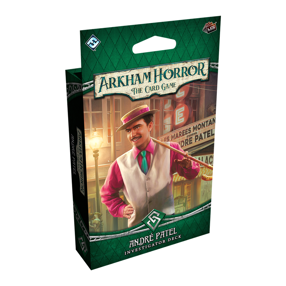 Arkham Horror: The Card Game - André Patel Investigator Deck Card Games Fantasy Flight AH Card Andre Inv