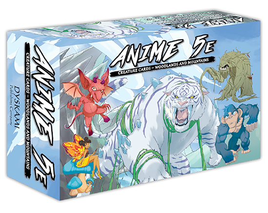 Anime 5E Creature Cards Volume 1 - Woodlands and Mountains Role Playing Games Dyskami Publishing