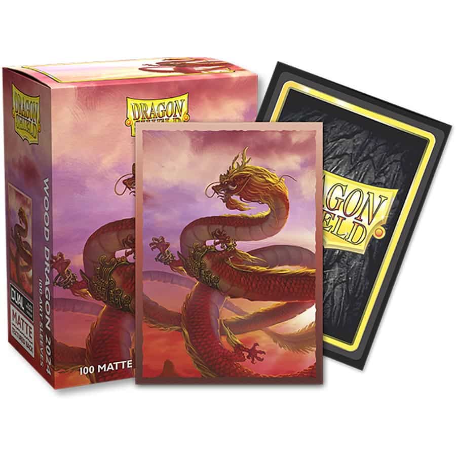 Dragon Shield Matte Dual Art Sleeves: Chinese New Year 2024 Wood Dragon Supplies Arcane Tinmen   