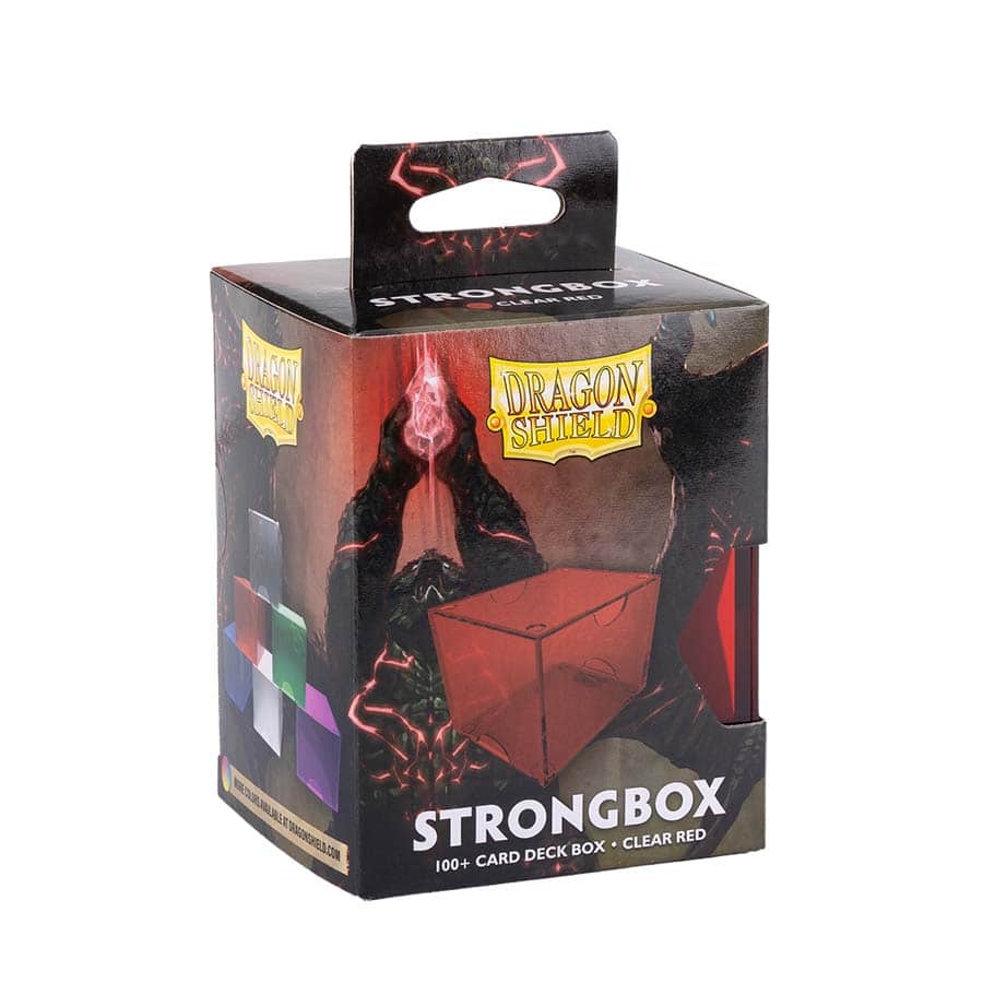 Dragon Shield Strongbox (6 Options) Supplies Arcane Tinmen DS STRGBX Clear Red