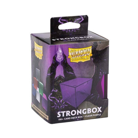 Dragon Shield Strongbox (6 Options) Supplies Arcane Tinmen DS STRGBX Clear Purple