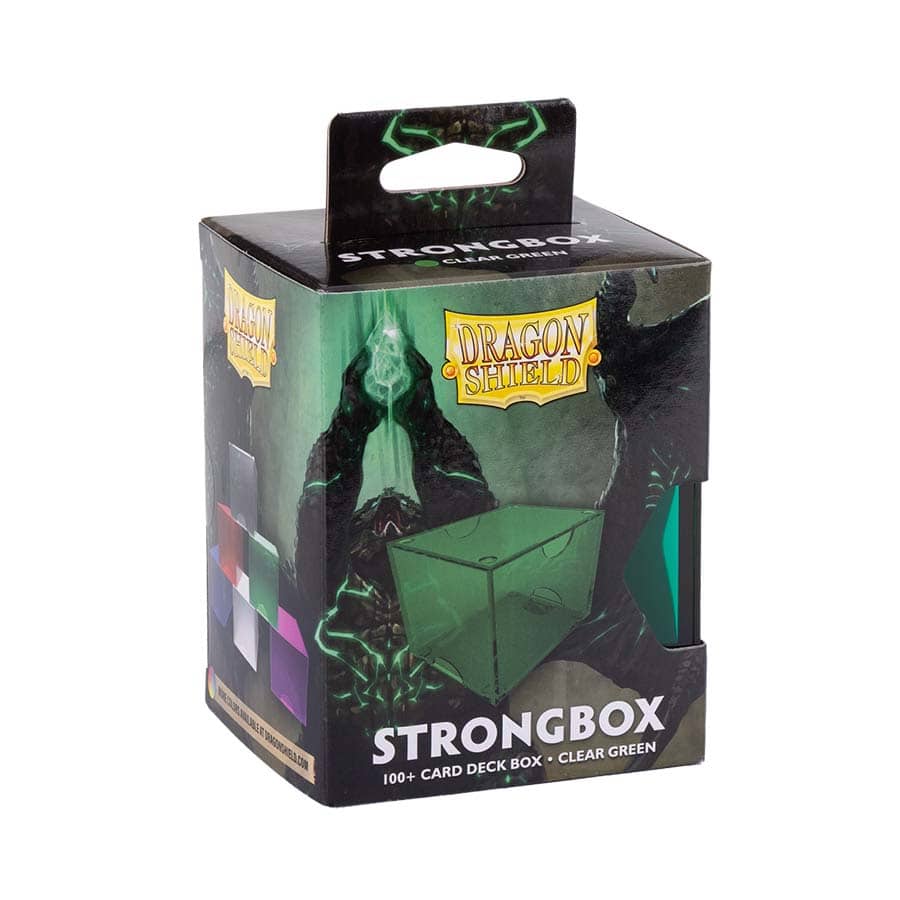 Dragon Shield Strongbox (6 Options) Supplies Arcane Tinmen DS STRGBX Clear Green