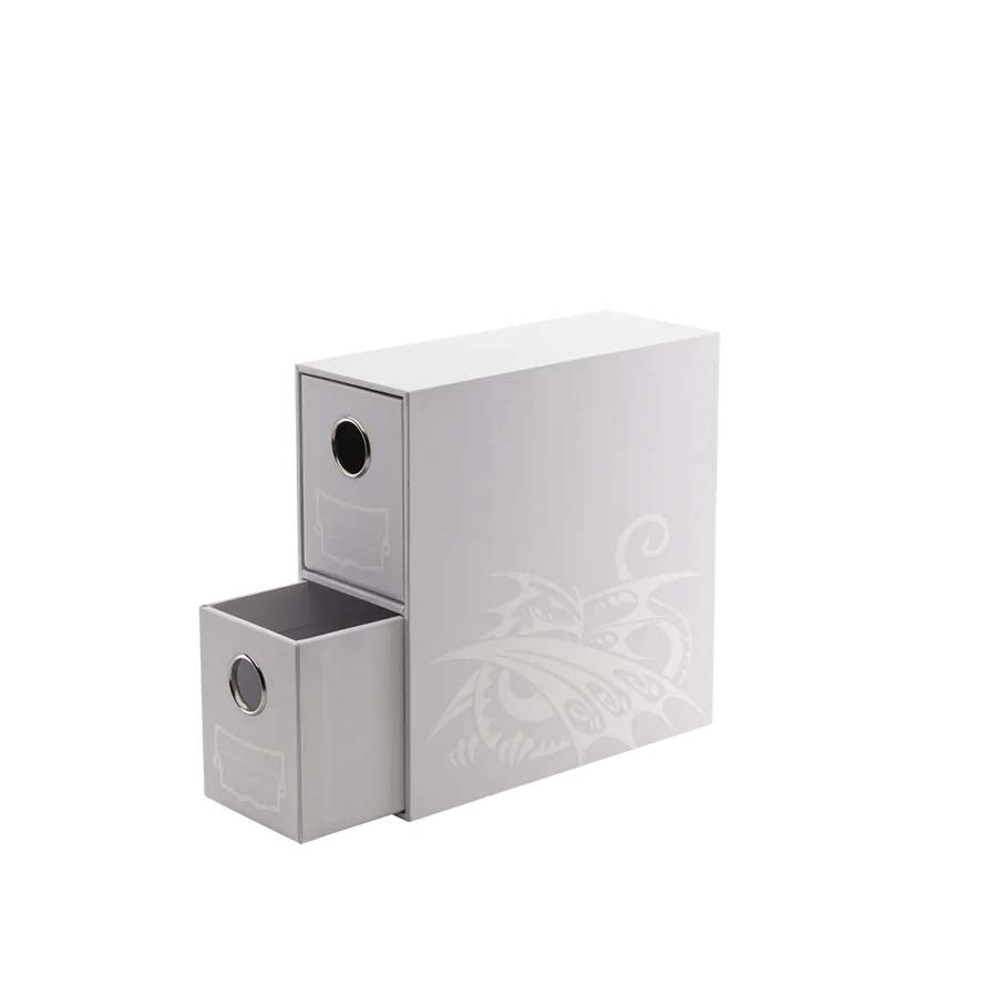 DRAGON SHIELD: FORTRESS CARD DRAWERS STORAGE: VERTICAL 2: WHITE Supplies Arcane Tinmen DSH WHT Vertical 2