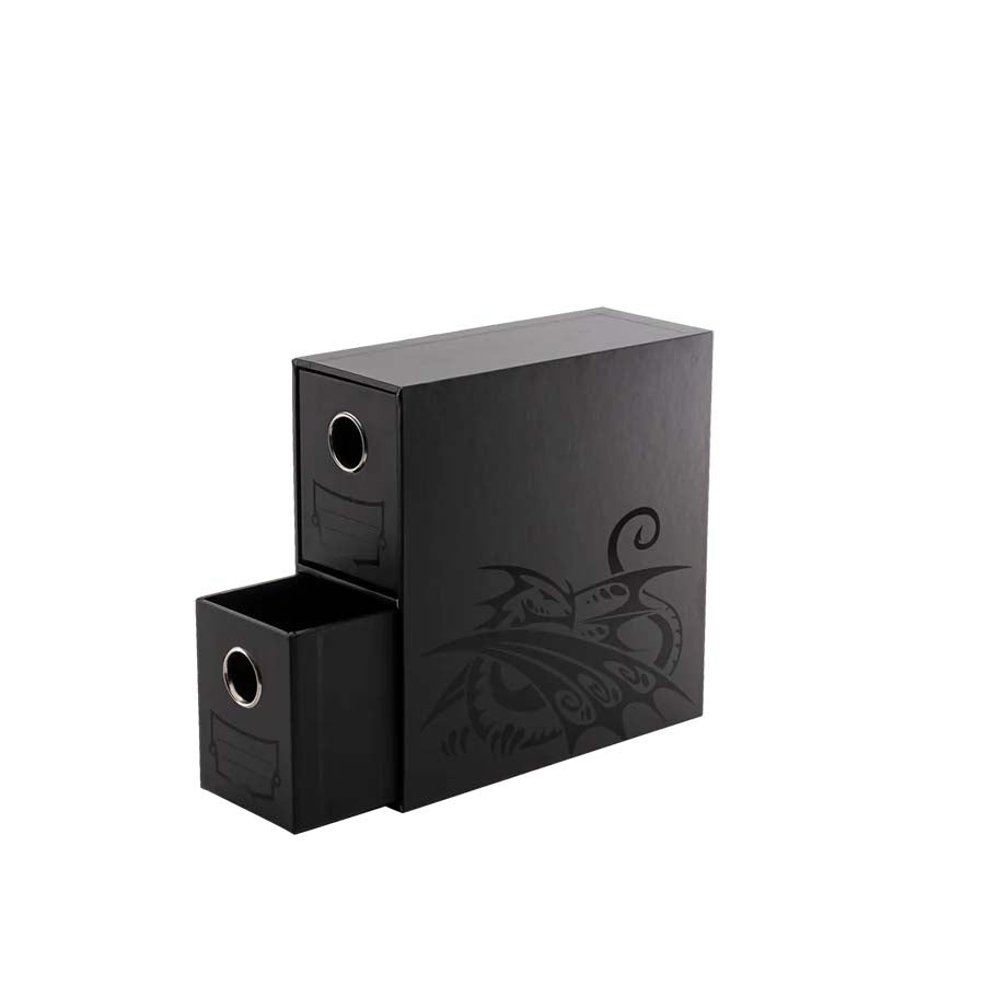 DRAGON SHIELD: FORTRESS CARD DRAWERS STORAGE: VERTICAL 2: BLACK Supplies Arcane Tinmen DSH BLK Vertical 2
