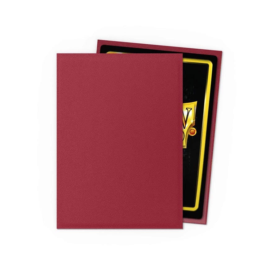 Dragon Shield Matte Non-Glare Standard Sleeves 100ct Supplies Arcane Tinmen DSH Matte NG Bld Red