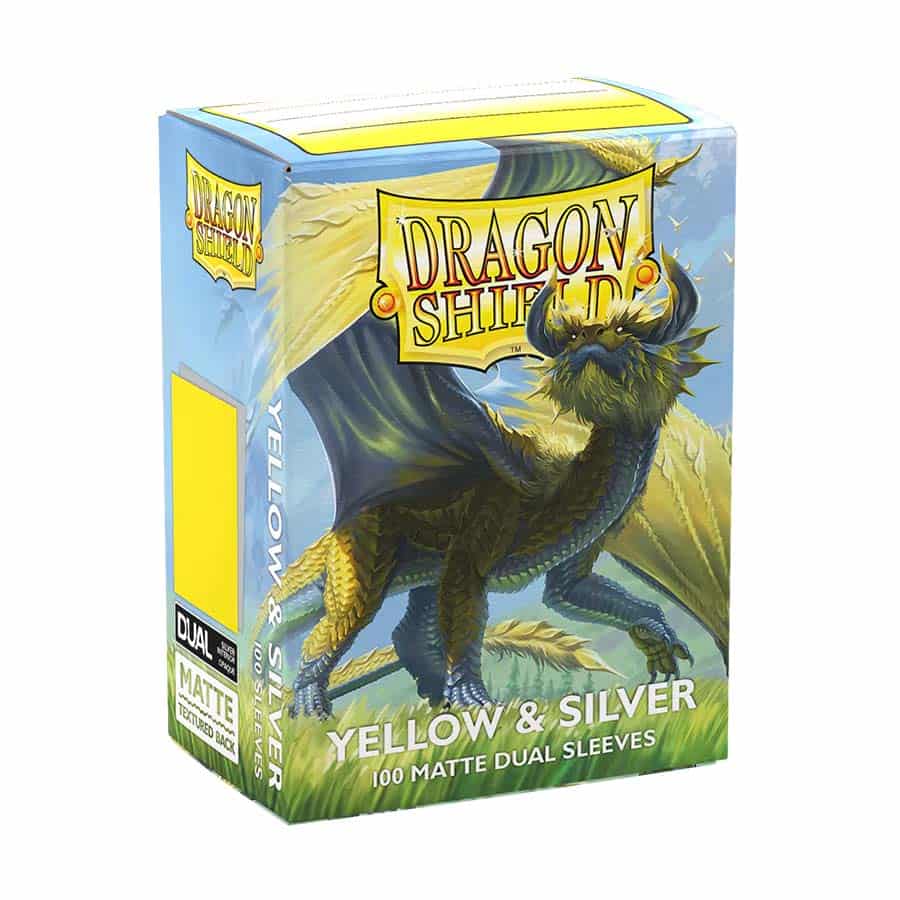 DSH Matte Dual (100ct) Yellow and Silver Supplies Arcane Tinmen DSH MD Yell Silv