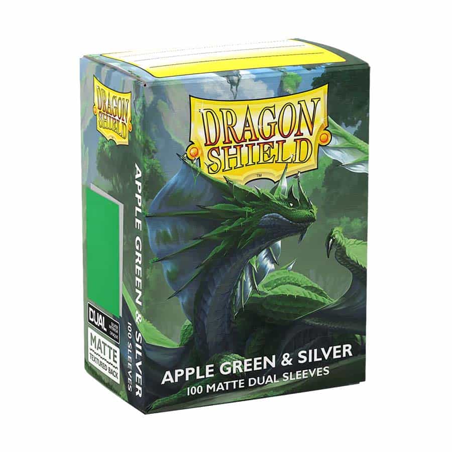 DSH Matte Dual (100ct) Green and Silver Supplies Arcane Tinmen DSH MD Grn Silv
