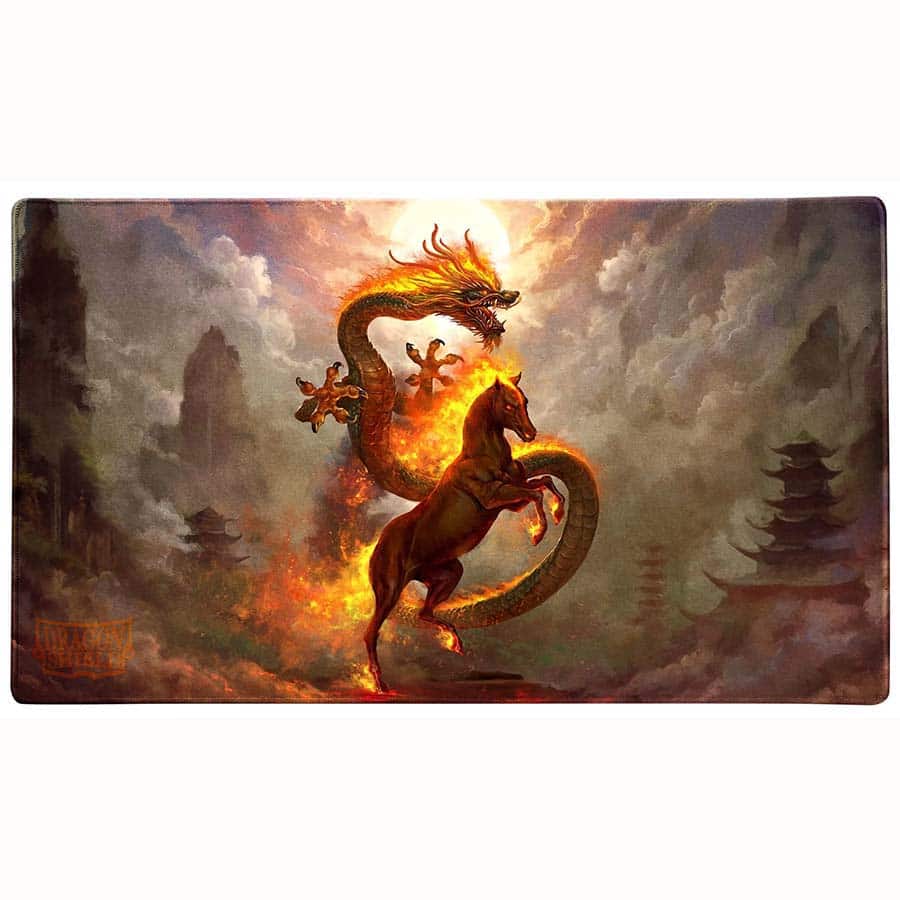Dragon Shield Playmat: Chinese New Year 2026 Fire Horse (Copy) Supplies Arcane Tinmen DSH PM CNY 2026