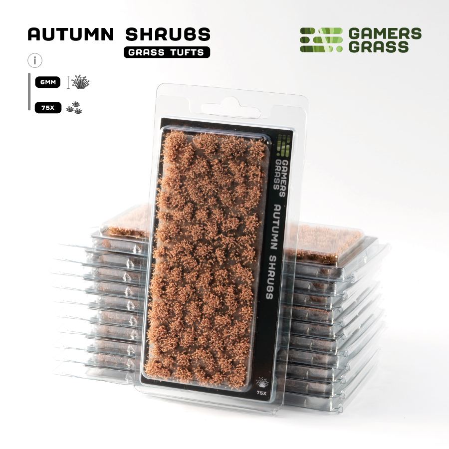 Gamers Grass: Autumn Shrubs Supplies Frontline Gaming FLG Autumn Shrubs