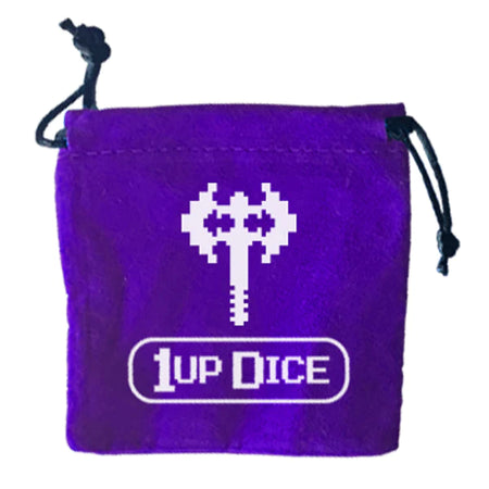 1UP Dice Polyhedral Set: Zombie Chopper +5 Dice Infinite Black