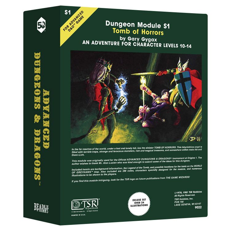 Classic Module Dice Collection: Tomb of Horrors Dice Beadle & Grimm's   