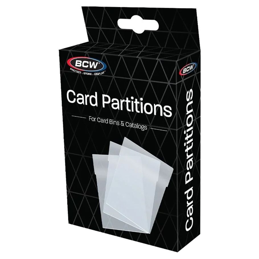BCW Card Partitions 12ct Clear Supplies BCW   