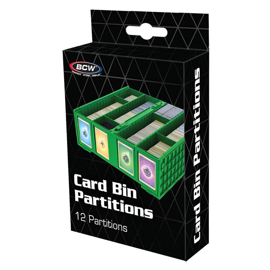 BCW Collectible Card Bin Partitions - Green