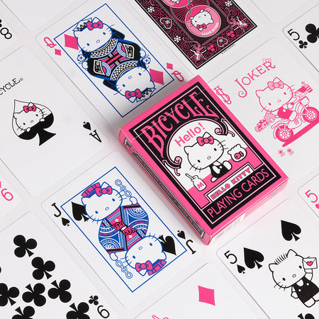 Bicycle Playing Cards: Hello Kitty Black & Pink Card Games U.S. Playing Card Co.