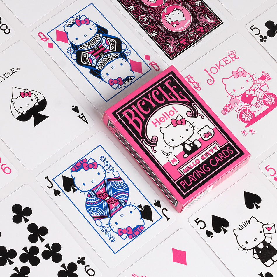 Bicycle Playing Cards: Hello Kitty Black & Pink Card Games U.S. Playing Card Co.