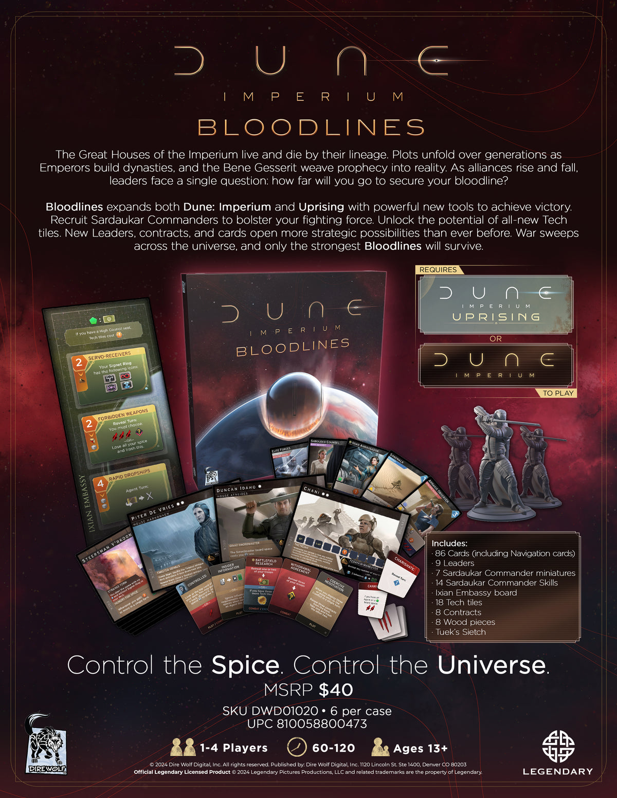 Dune Imperium: Bloodlines Board Games Dire Wolf Digital