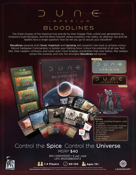 Dune Imperium: Bloodlines Board Games Dire Wolf Digital