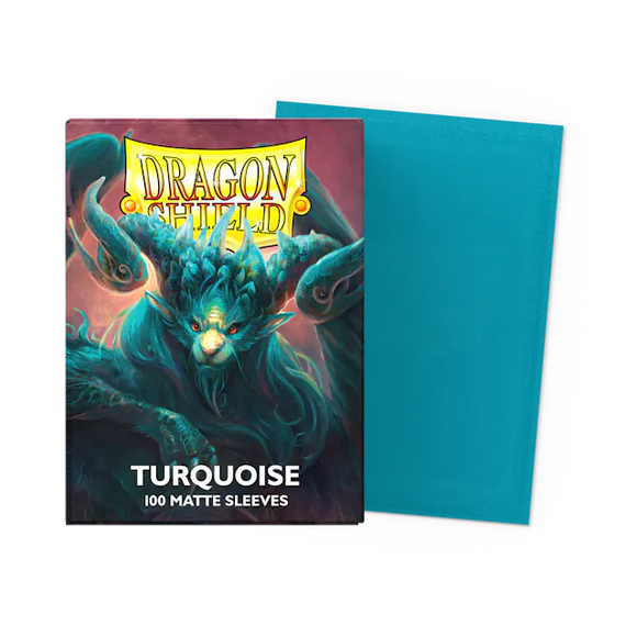 Dragon Shield 100ct Sleeves Matte Turquoise Supplies Arcane Tinmen   
