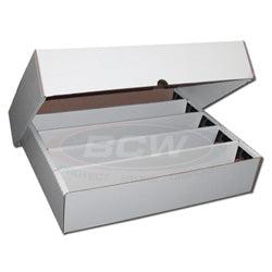 Cardboard Card Storage Box - 5000 ct Super Monster Box with Full Depth Lid Supplies BCW