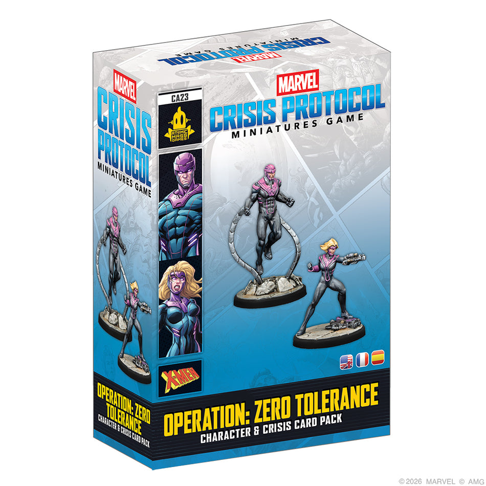 Marvel: Crisis Protocol - Operation: Zero Tolerance Character & Crisis Card Pack) Miniatures Atomic Mass Games MCP Op Zero Tol Character Pack