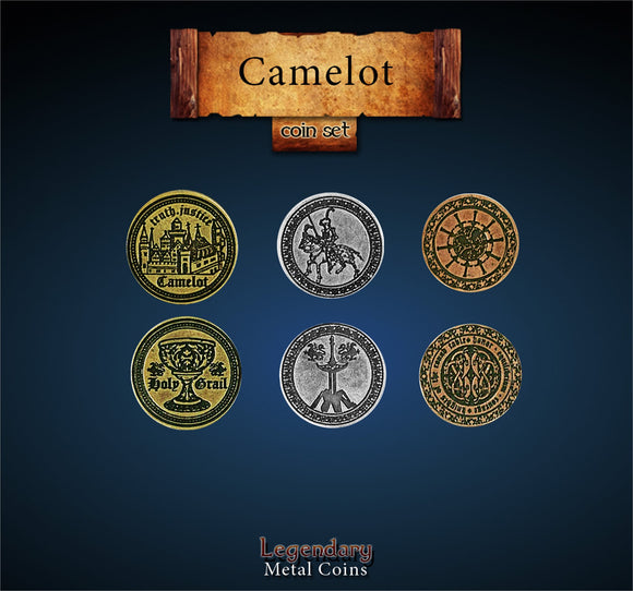Legendary Metal Coins - Camelot (3 options) Supplies Drawlab Entertainment