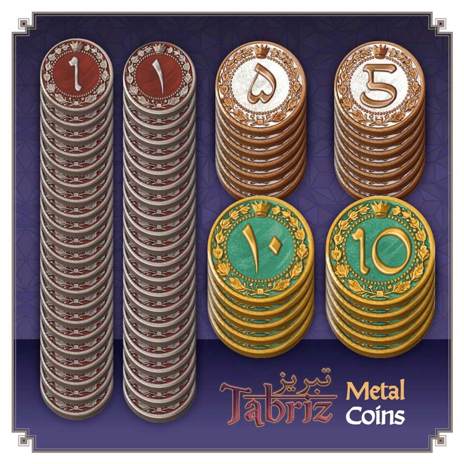 Tabriz Metal Coins Supplies Crafty Games