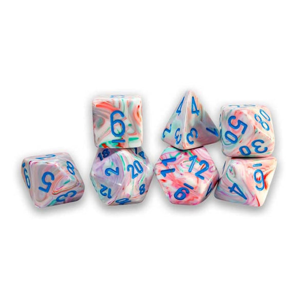 7ct Mega-Hedral Fest Pop Art Dice Chessex CHX 7ct Fest Pop Art