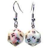 Chessex Mini d20 Earrings (24 options) Clothing & Accessories Chessex Hook Festive Circus 