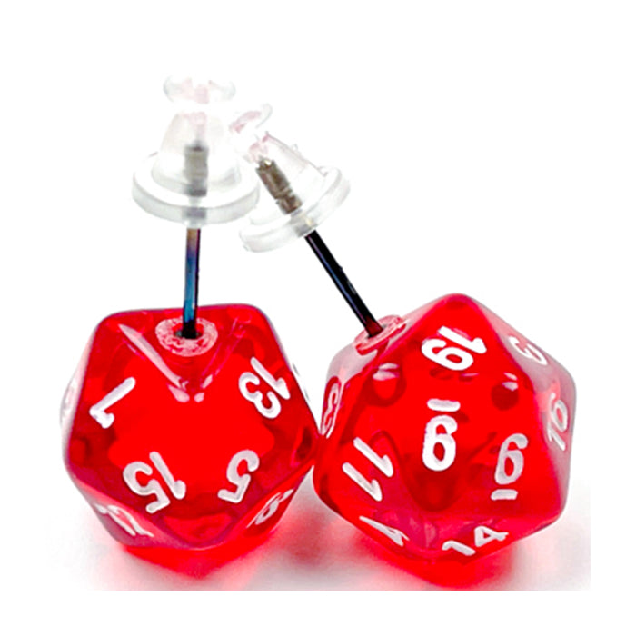 Chessex Mini d20 Earrings (24 options) Clothing & Accessories Chessex   
