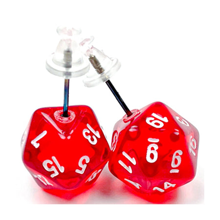Chessex Mini d20 Earrings (24 options) Clothing & Accessories Chessex   