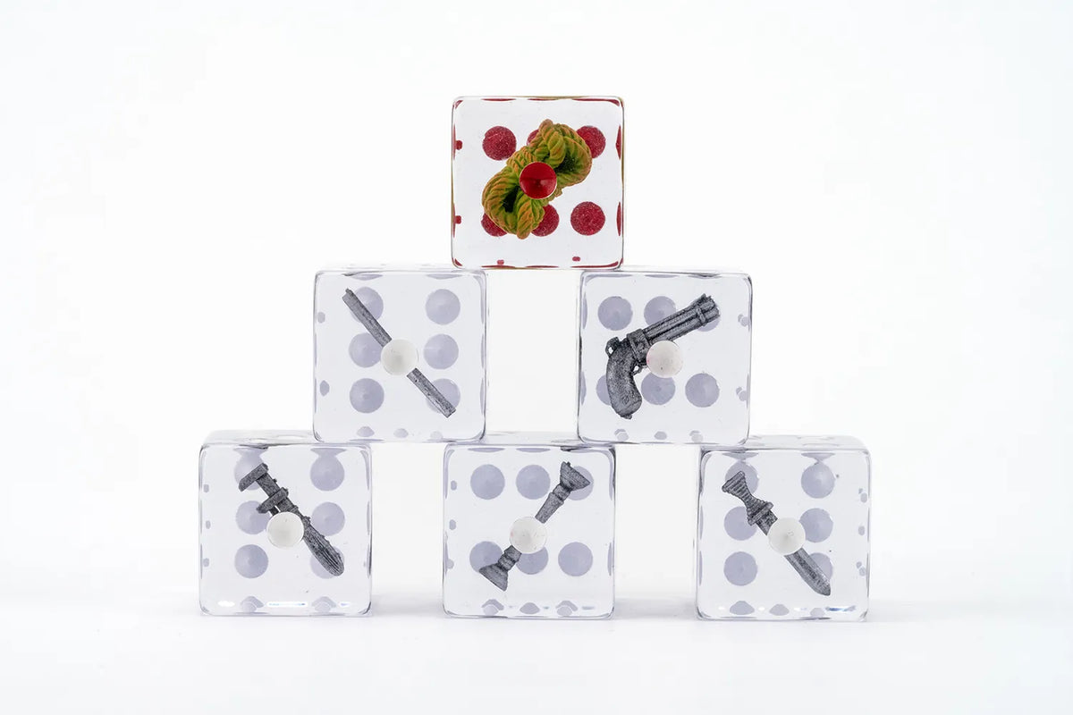 Clue 22mm Dice Set: Weapon Inclusions Dice FanRoll by Metallic Dice Games