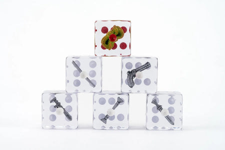 Clue 22mm Dice Set: Weapon Inclusions Dice FanRoll by Metallic Dice Games