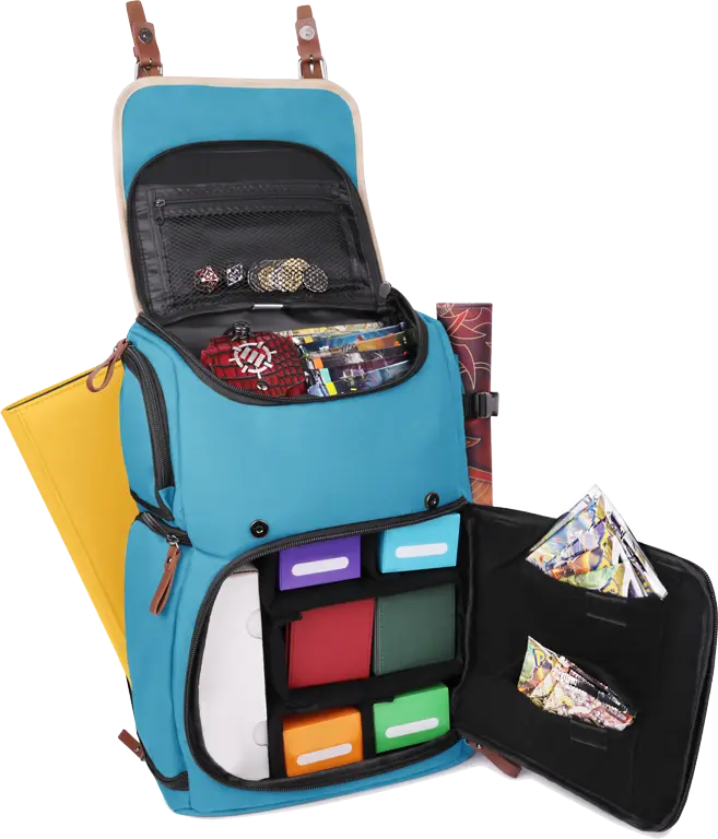 ENHANCE Gaming Trading Card Storage Backpack Black Clothing & Accessories Enhance Gaming Enhance TCG BP Blue