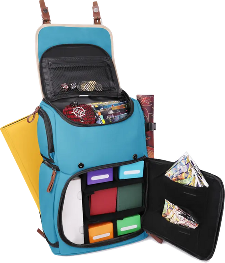 ENHANCE Gaming Trading Card Storage Backpack Black Clothing & Accessories Enhance Gaming Enhance TCG BP Blue