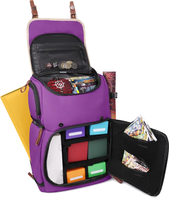 ENHANCE Gaming Trading Card Storage Backpack Black Clothing & Accessories Enhance Gaming Enhance TCG BP Purple