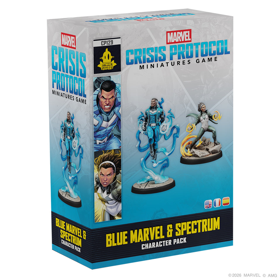Marvel: Crisis Protocol - Blue Marvel & Spectrum Miniatures Atomic Mass Games MCP Blue M & Spectrum