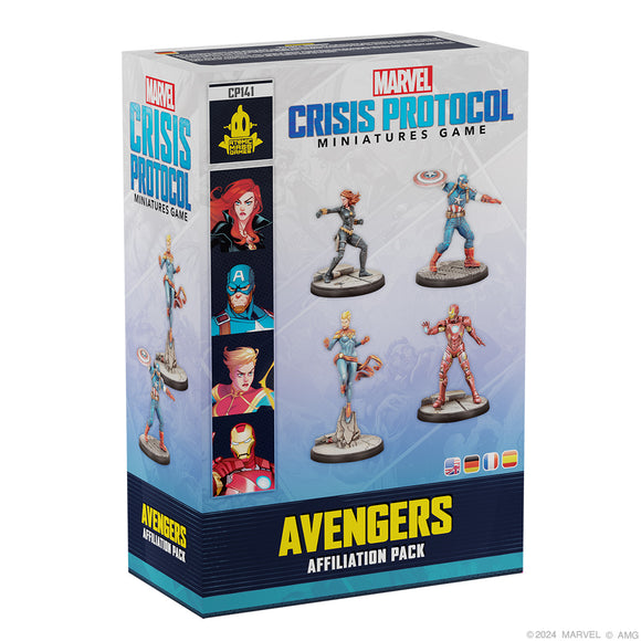 Marvel: Crisis Protocol - Avengers Affiliation Pack Miniatures Asmodee   