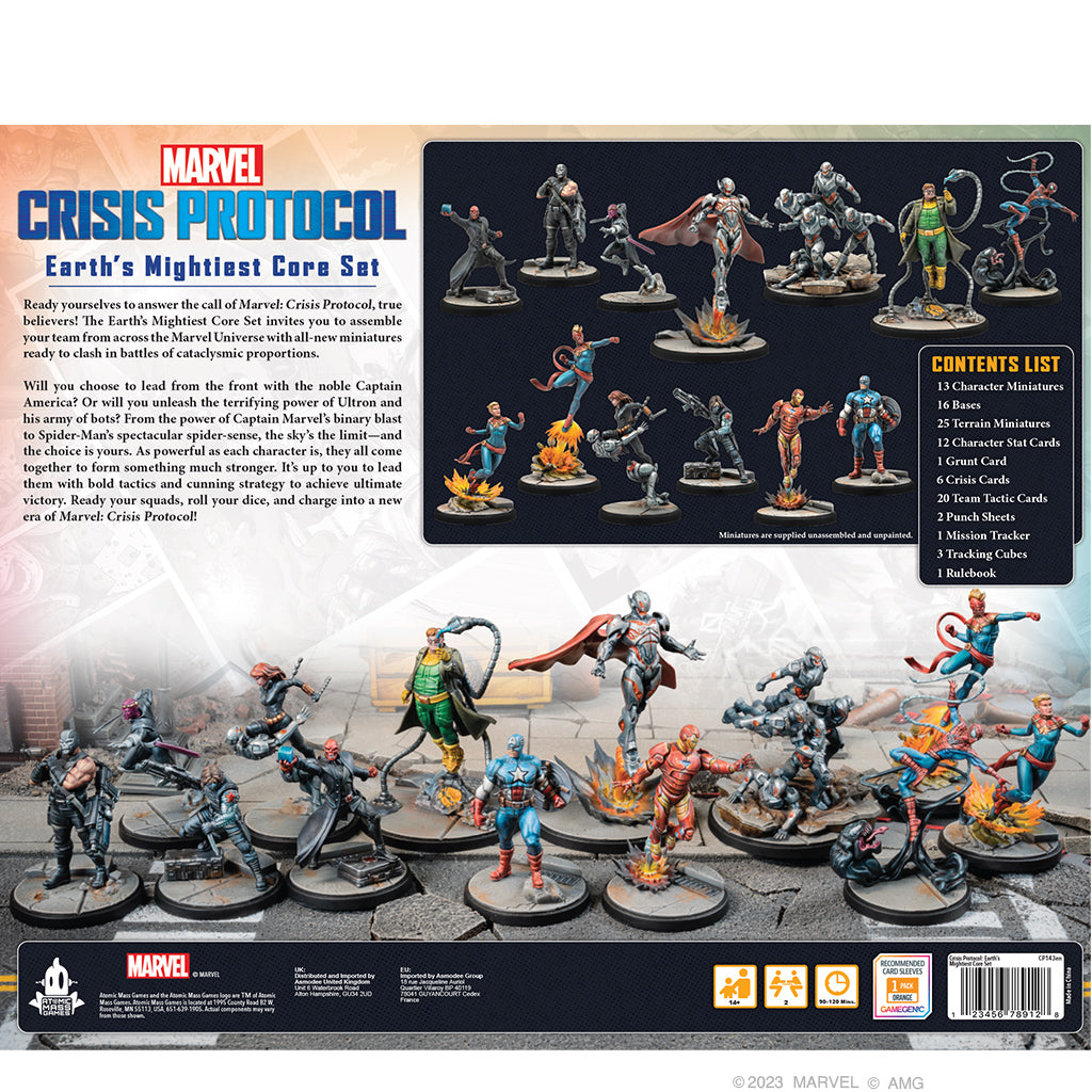 Marvel Crisis Protocol: Earth's Mightiest Core Set Miniatures Atomic Mass Games   