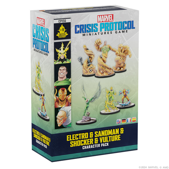 Marvel Crisis Protocol: Electro & Sandman & Shocker & Vulture Miniatures Asmodee   