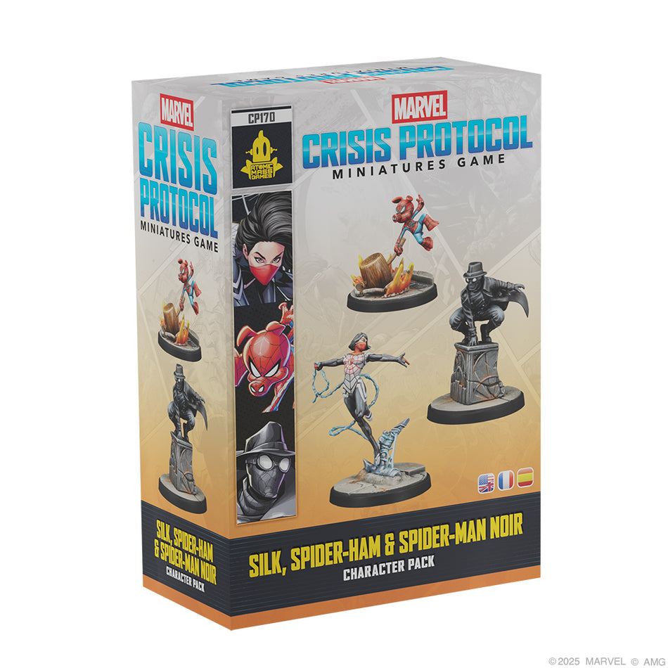 Marvel: Crisis Protocol - Silk, Spider-Ham & Spider-Man Noir Miniatures Atomic Mass Games
