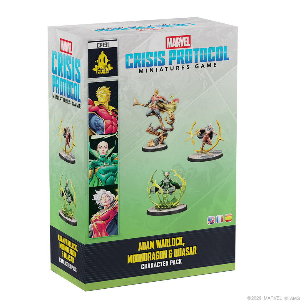 Marvel: Crisis Protocol – Adam Warlock, Moondragon & Quasar Miniatures Atomic Mass Games MCP Adam Moon Quas