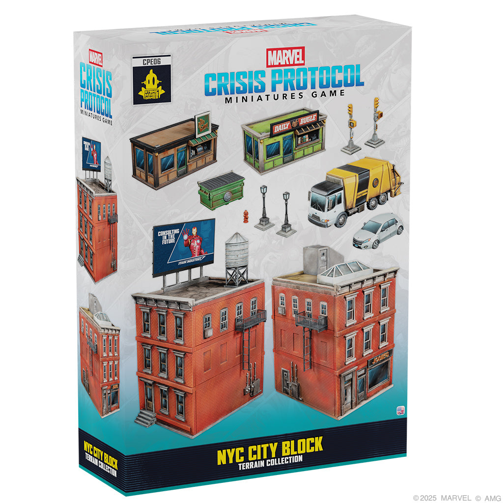 Marvel: Crisis Protocol - NYC City Block Terrain Collection Miniatures Gamegenic