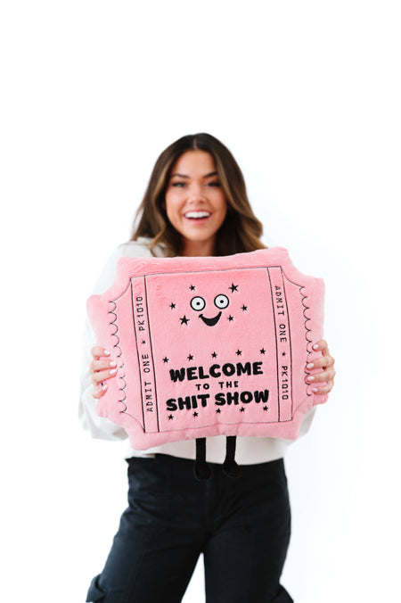 Punchkins Pillow Welcome to the Sh*t Show Funny Plushie Plushes Punchkins   